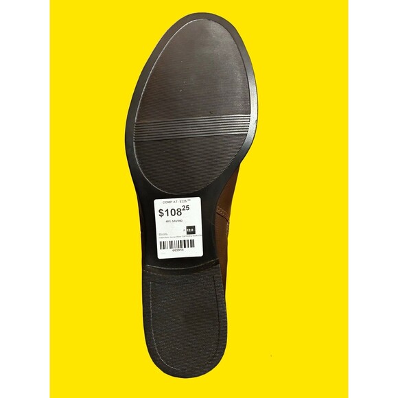 Naturalizer Women's Brown Leather Boots Size 12 Wide Calf - Picture 4 of 6